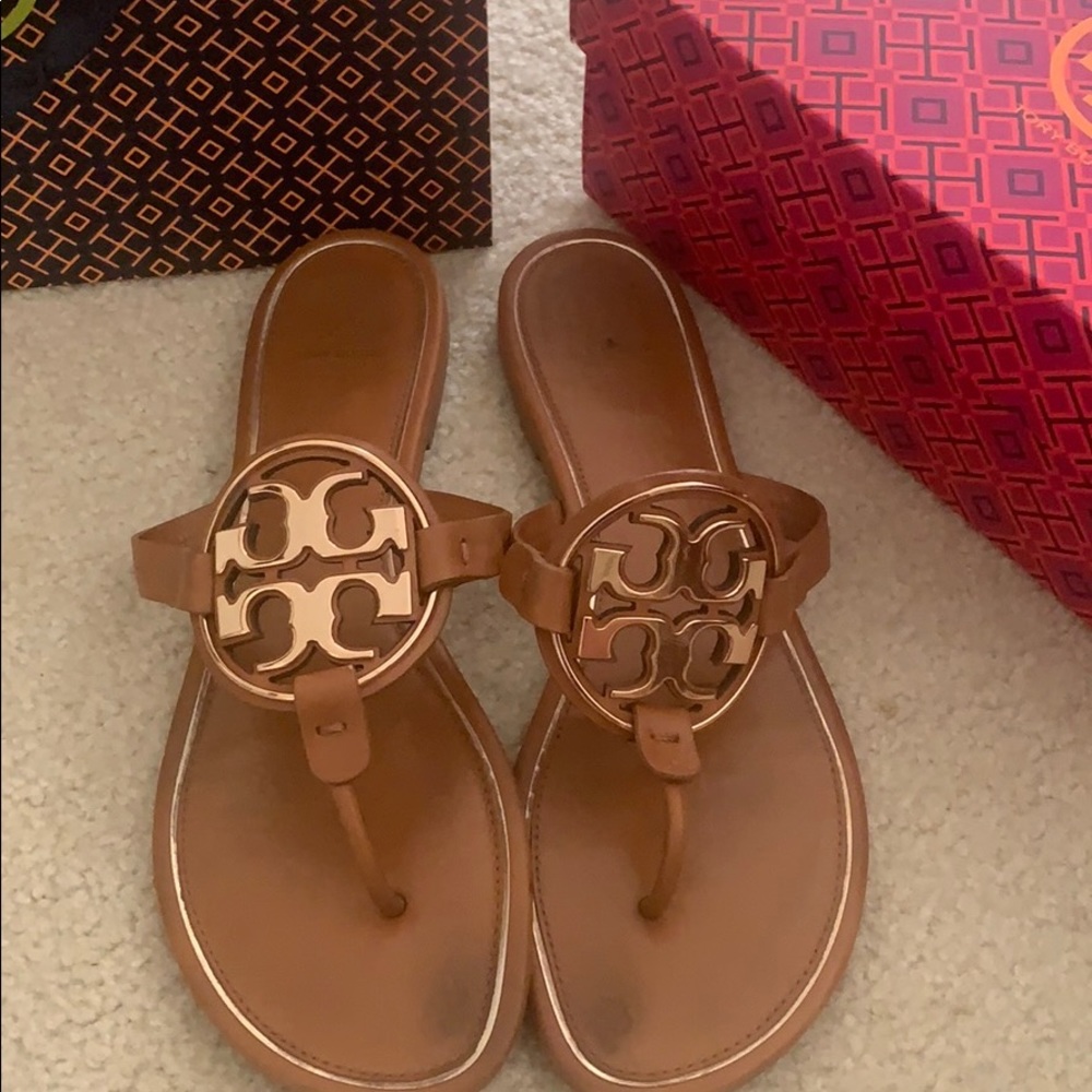 Tory Burch Miller sandals with metal logo
